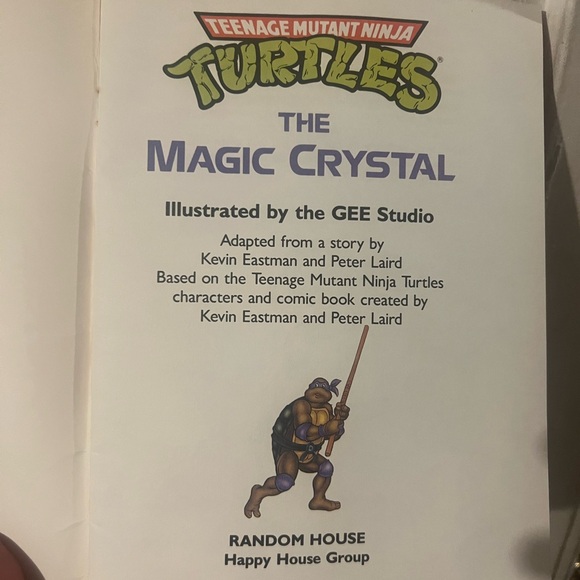 Vintage 1990 TMNT The Magic Crystal Teenage Mutant Ninja Turtles Storybook - Picture 4 of 12
